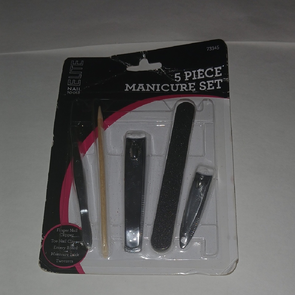 Elite 5 Piece Manicure Set Nail tools NWT